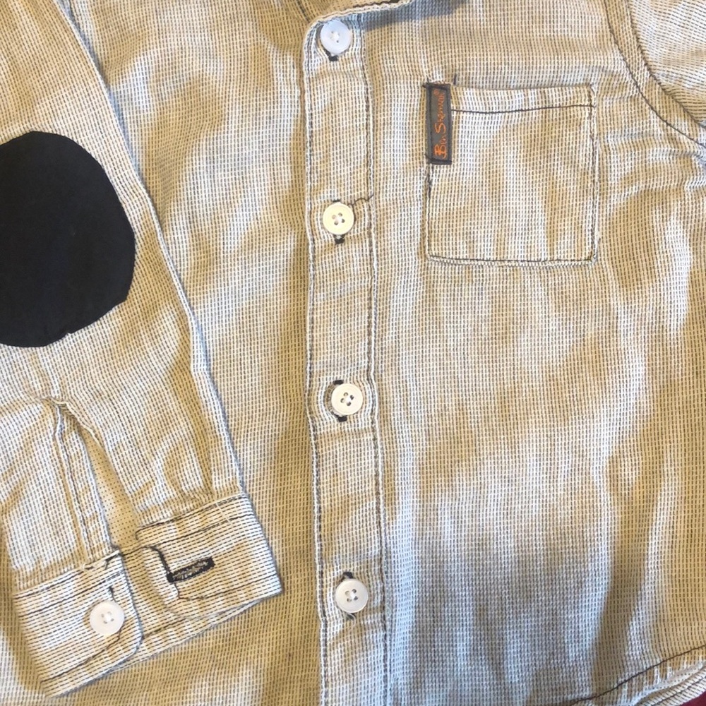 Baby boy dress up shirt and jeans